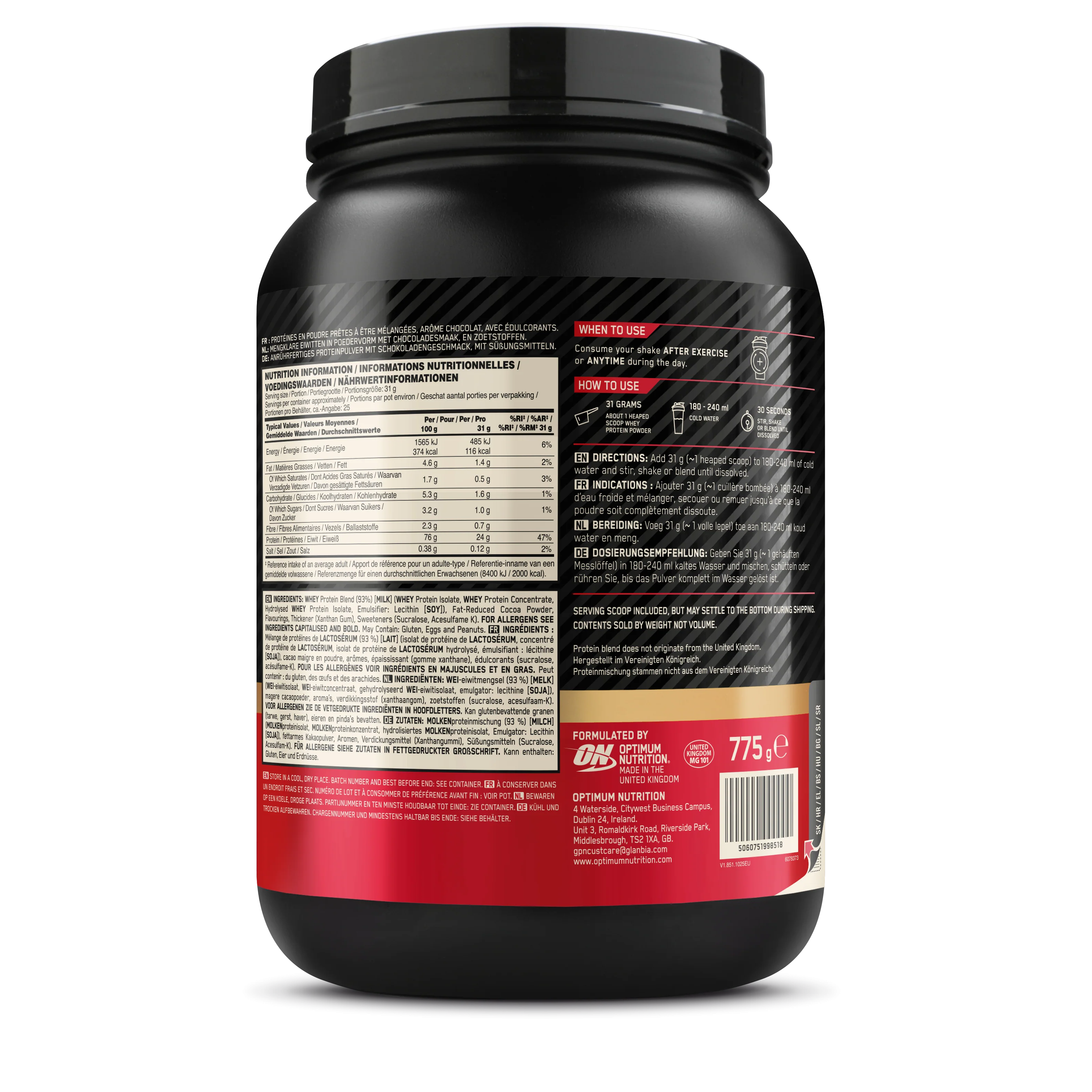 100% Whey Gold Standard (780g) - Image 9