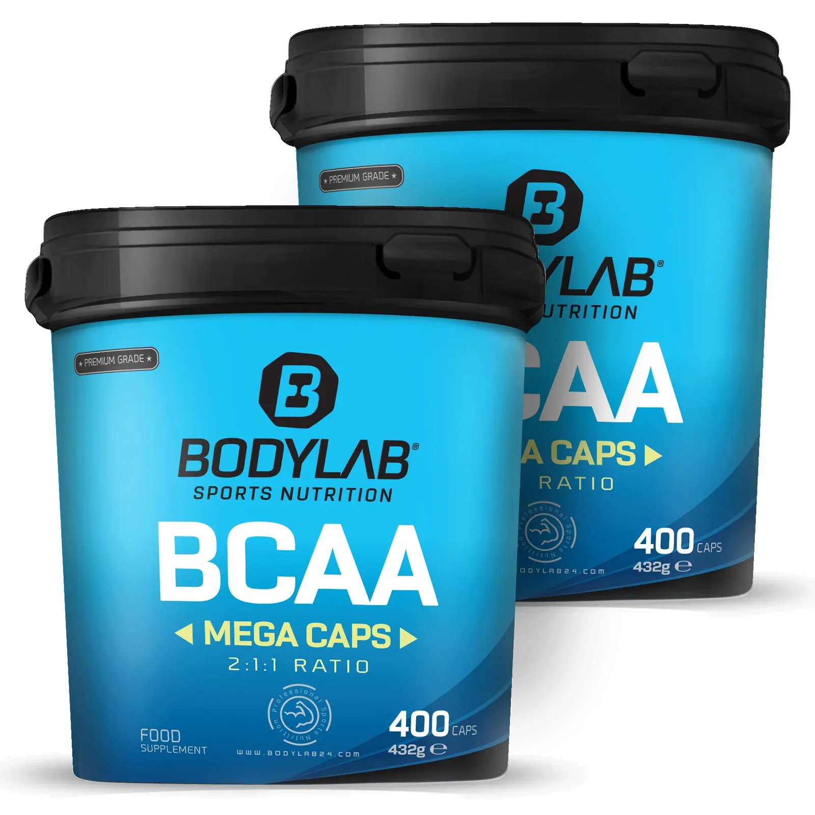2 x BCAA Mega Caps (je 400 Kapseln)