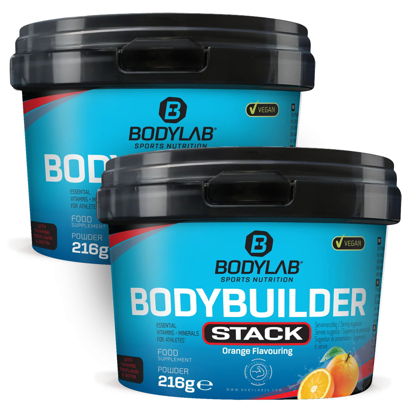 2 x Bodybuilder Stack Powder (je 216g)