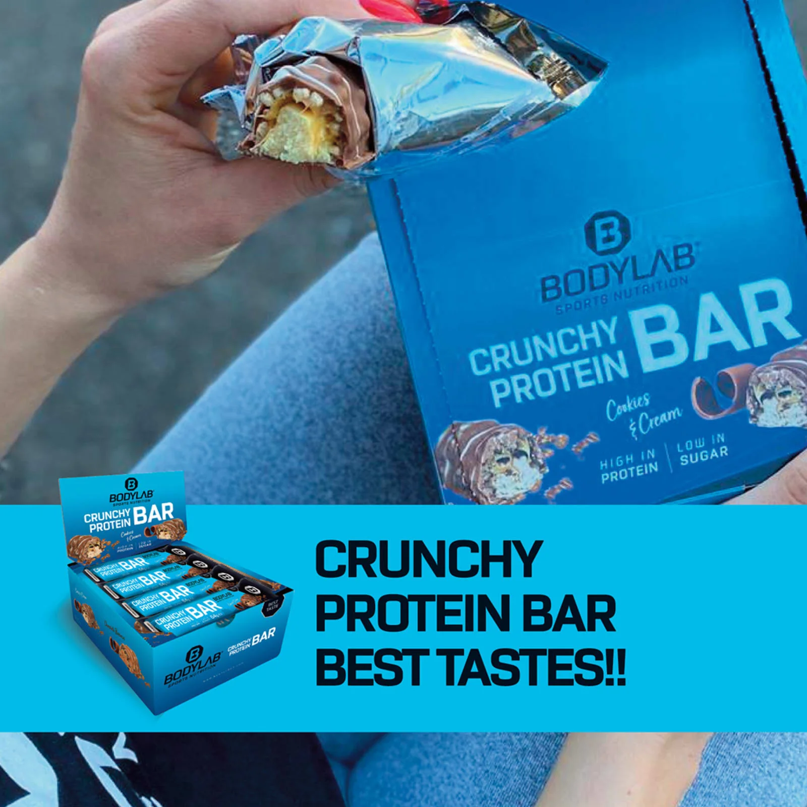 2 x Crunchy Protein Bar (je 12x64g) - Image 5