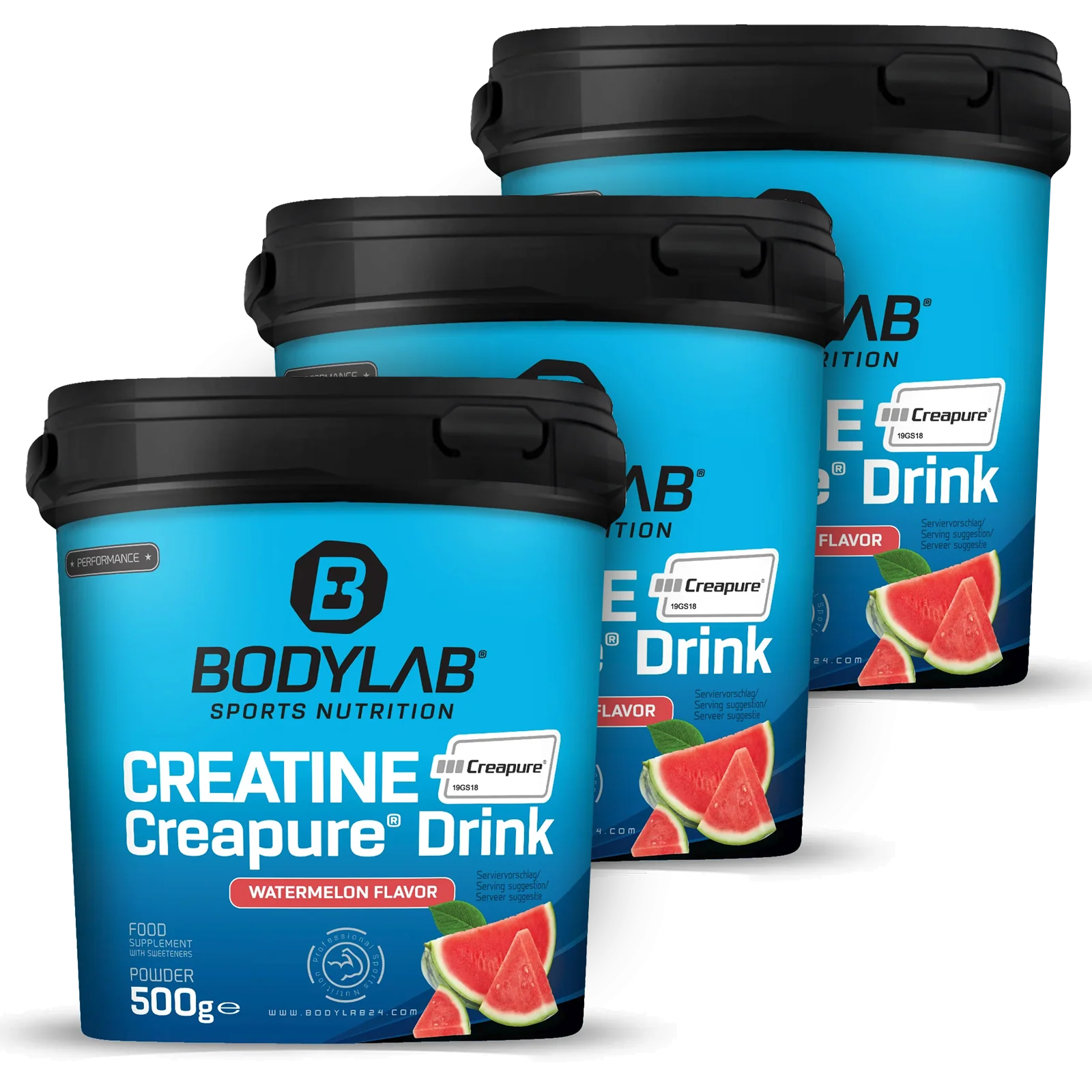 3 x Creatine Creapure® Drink (je 500g)