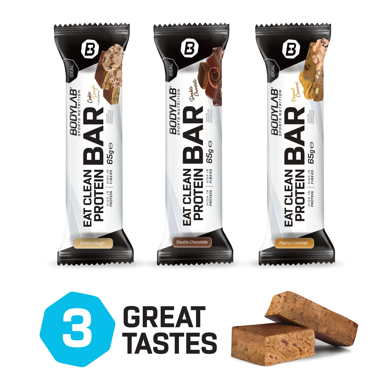 3 x Eat Clean Protein Bar (je 12x65g) - Image 3