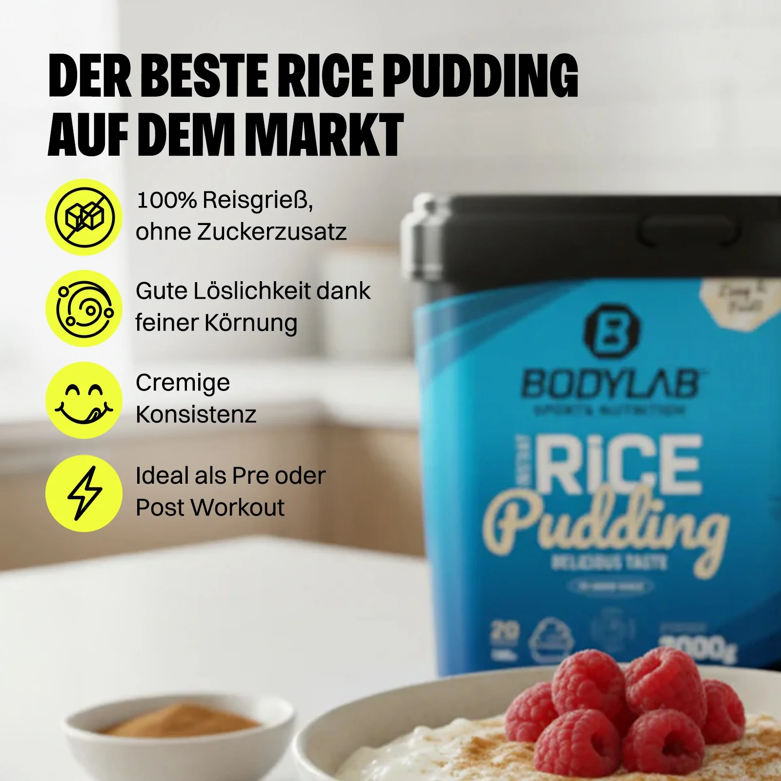 3 x Instant Rice Pudding (je 2000g) - Image 2