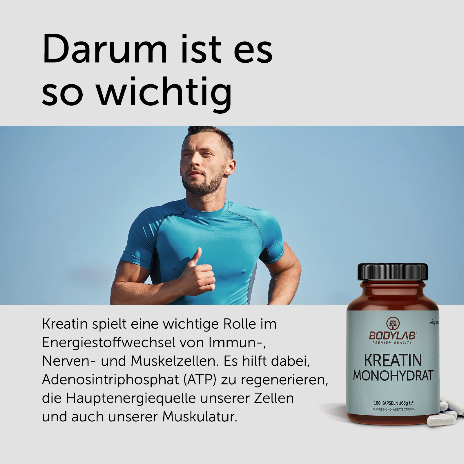 3 x Kreatin Monohydrat (3 x 180 Kapseln) - Image 4