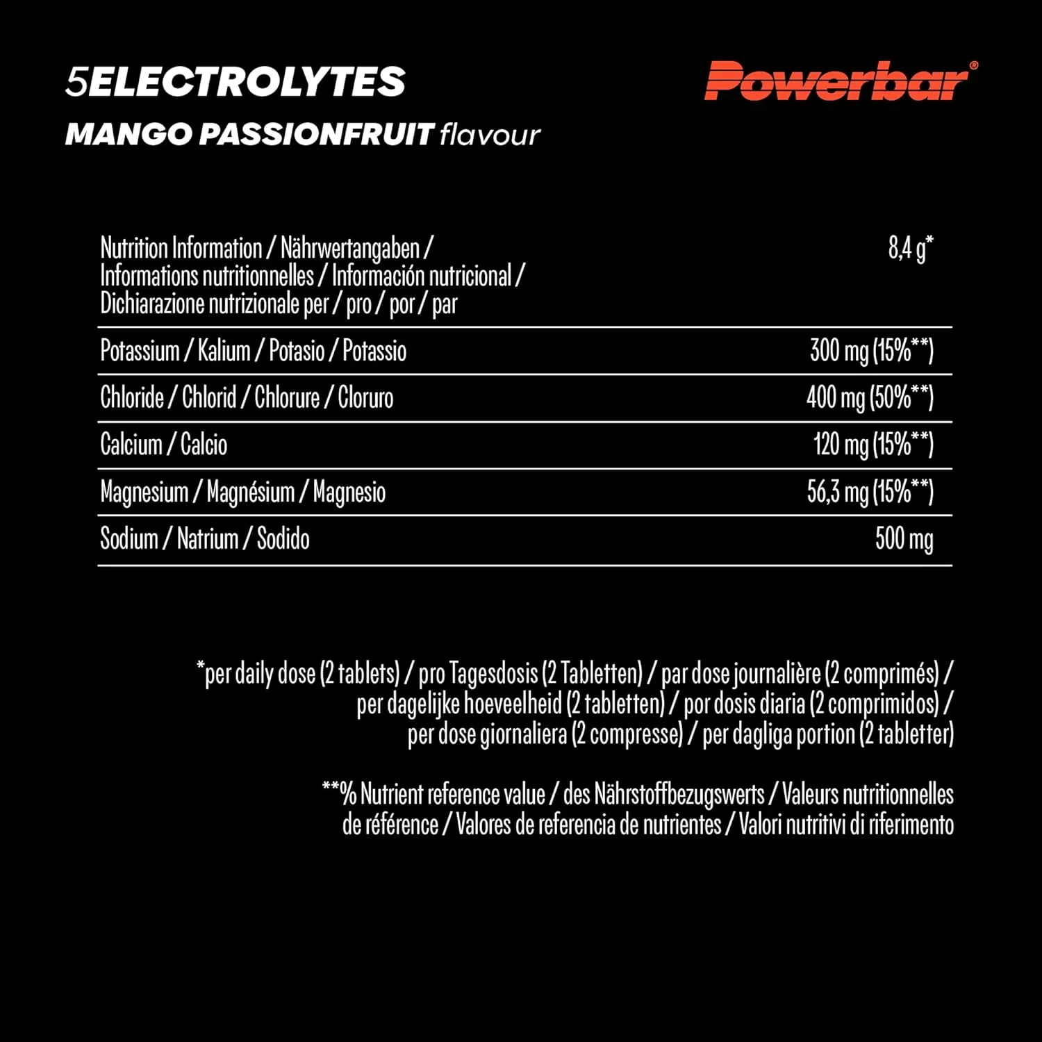 5 Electrolytes Zero Calorie Sports Drink Röhrchen (10 Brausetabletten) - Image 3