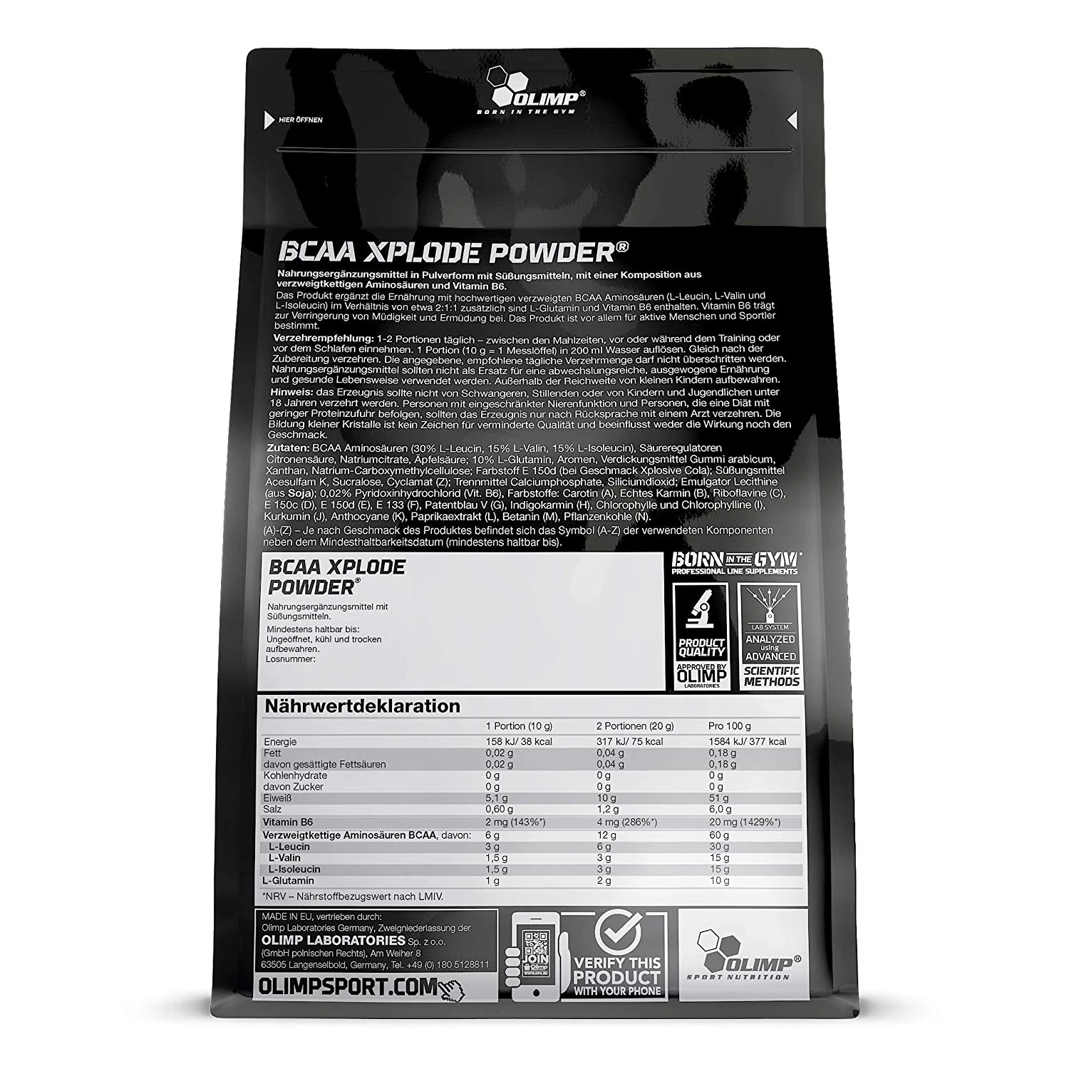 BCAA Xplode Powder (1000g) - Image 4