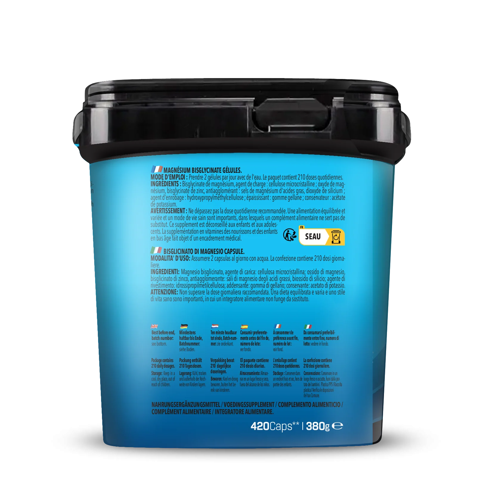 BIG PACK Magnesium Bisglycinate (420 Kapseln) - Image 4