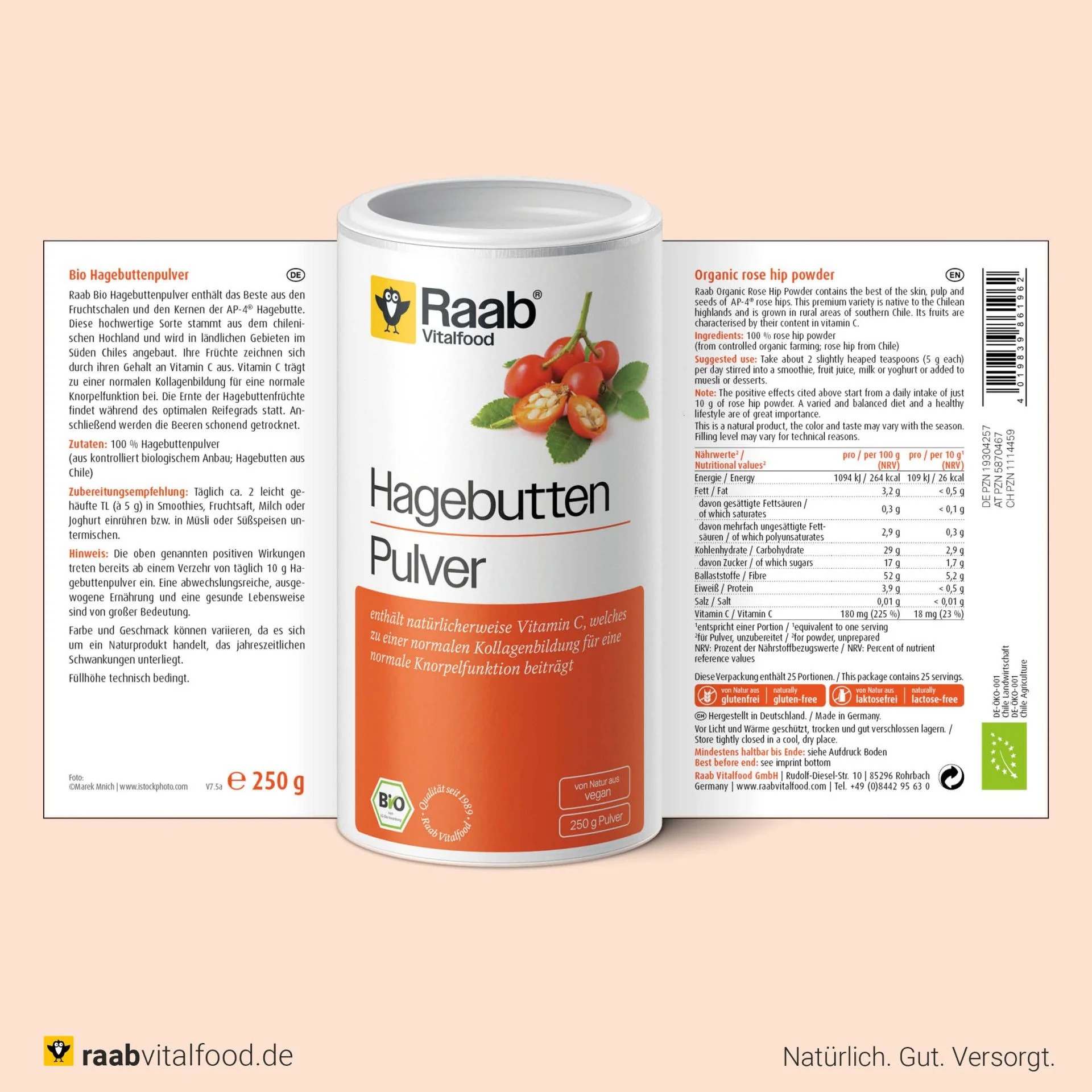 Bio Hagebutten-Pulver (250g) - Image 2
