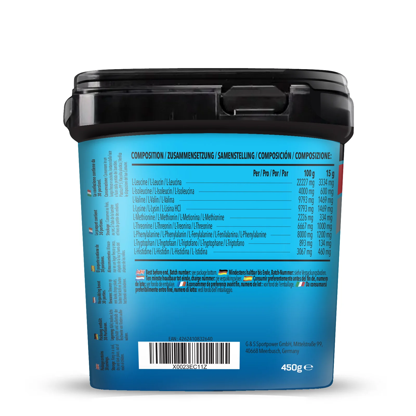 BIG PACK Bodybuilder EAA (Essential Amino Acids) (450g) - Image 10