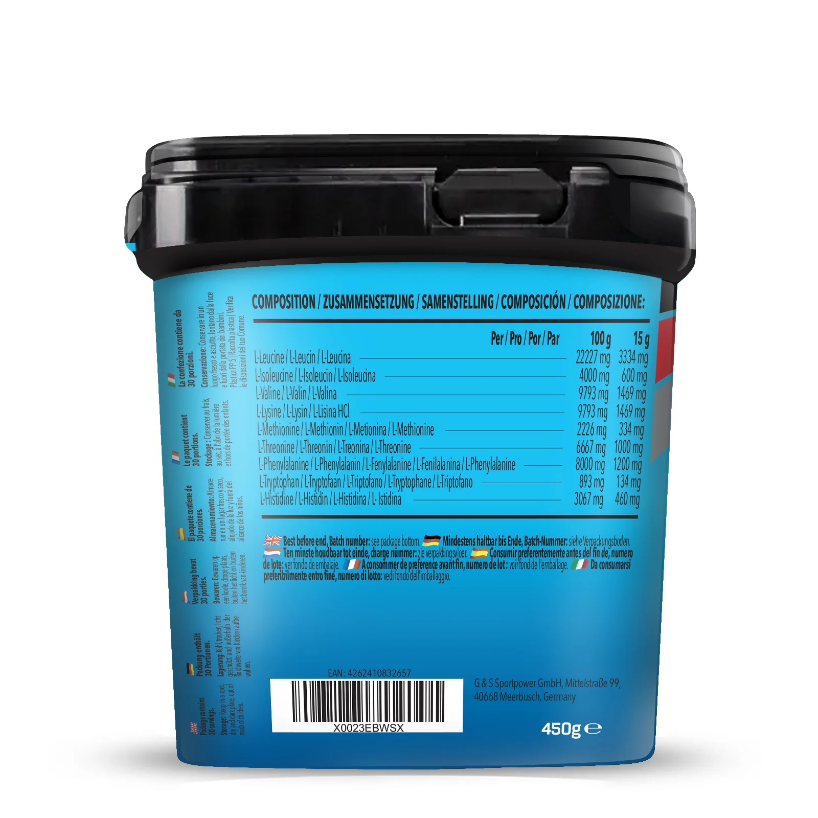 BIG PACK Bodybuilder EAA (Essential Amino Acids) (450g) - Image 14