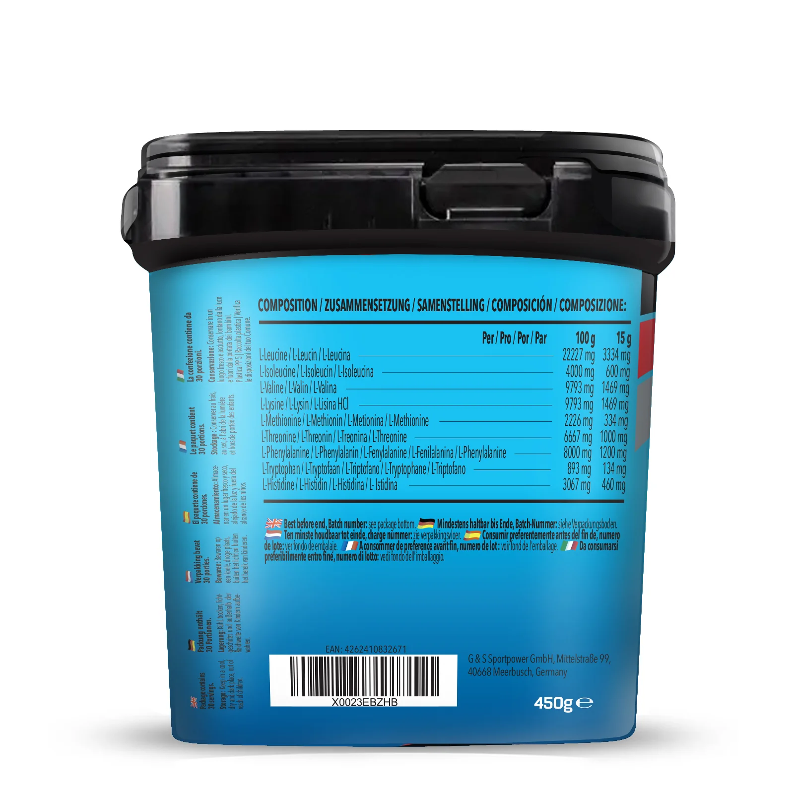 BIG PACK Bodybuilder EAA (Essential Amino Acids) (450g) - Image 22