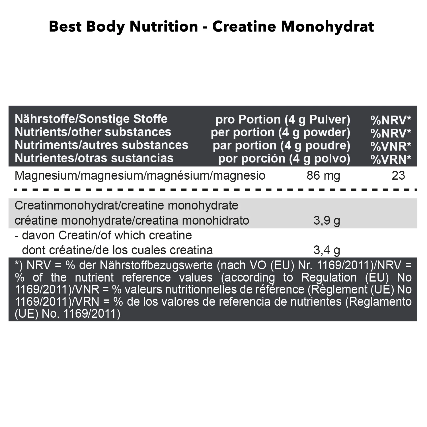Creatin Monohydrat (500g) - Image 3