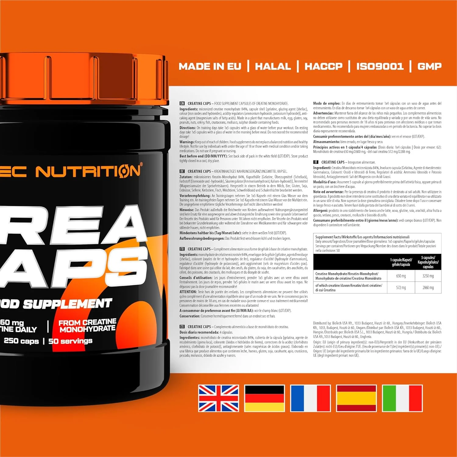 Creatine Caps (250 Kapseln) - Image 5