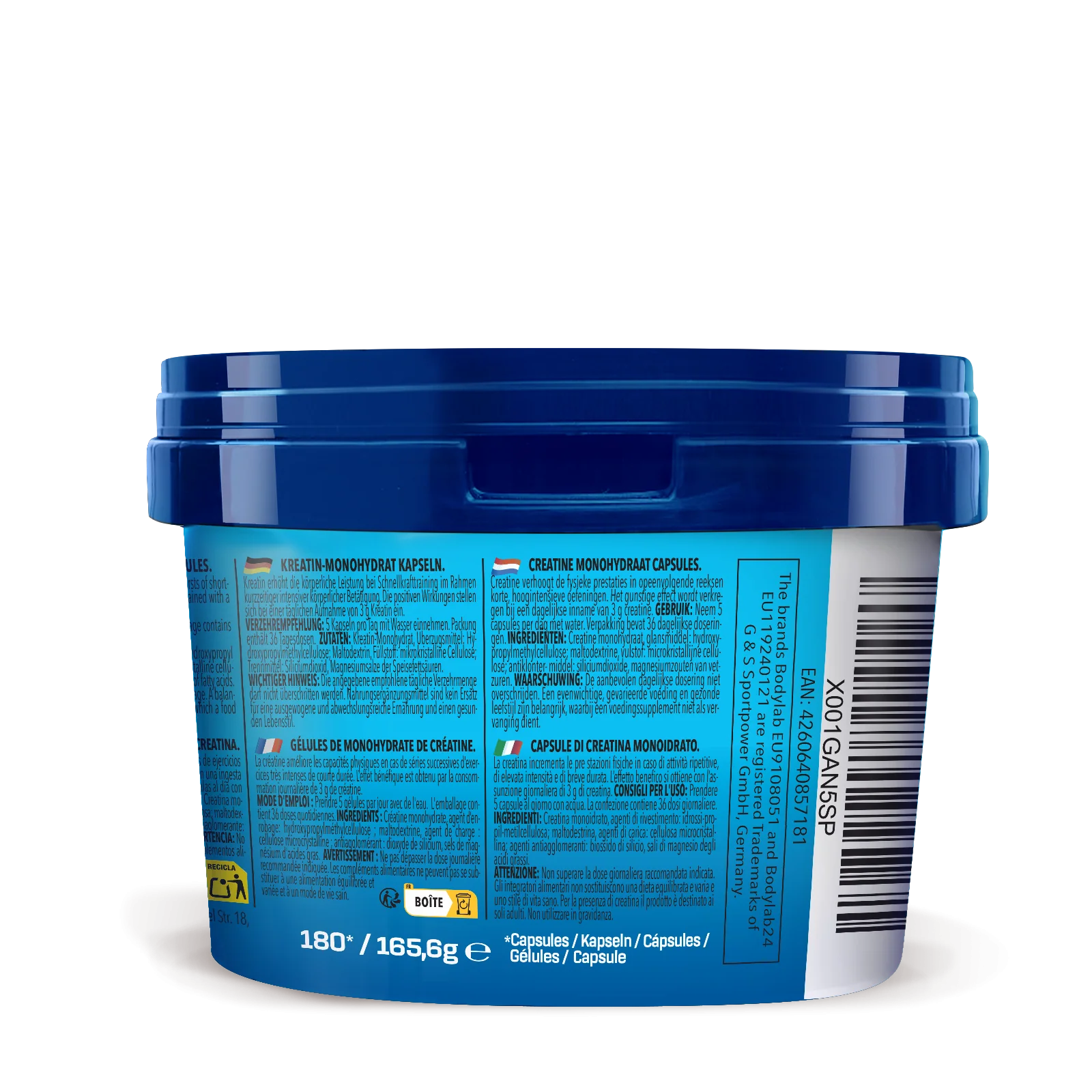 Creatine Monohydrate (180 Kapseln) - Image 3