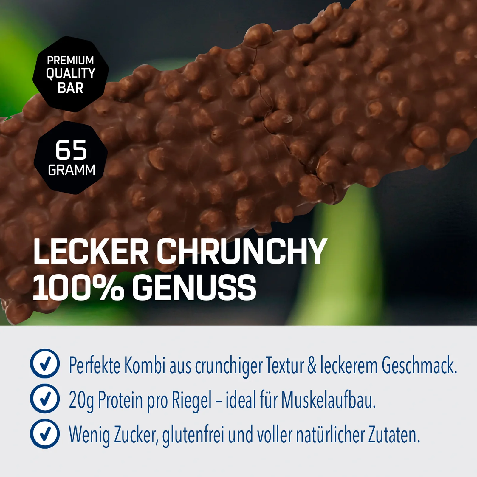 Crunchy Protein Bar Deluxe (12x65g) - Image 7