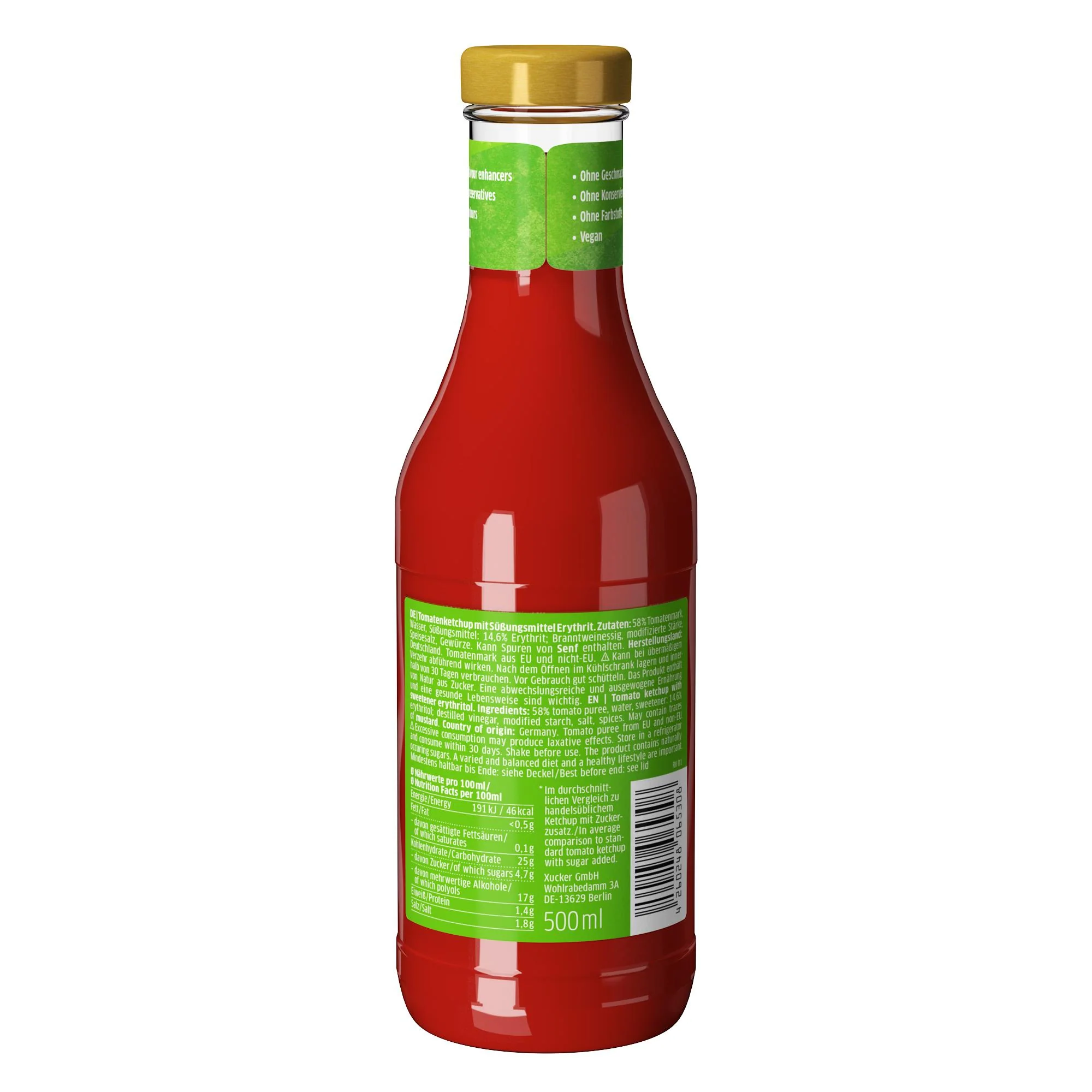 Erythrit Tomaten-Ketchup light (500ml) - Image 2