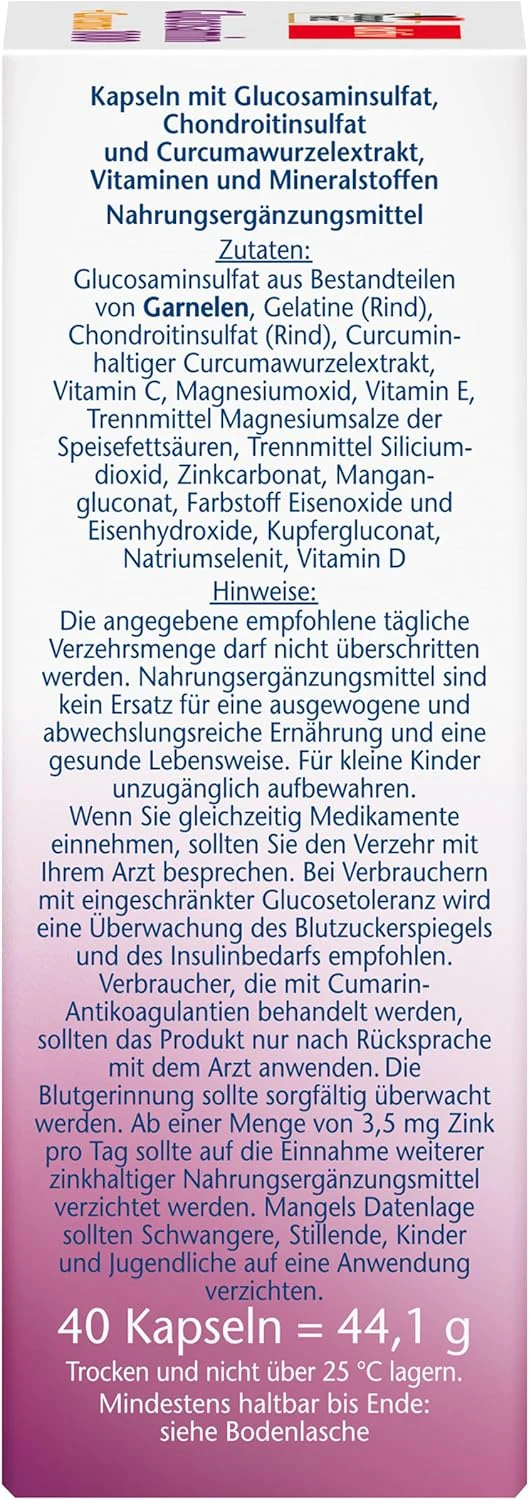 Glucosamin 1000 + Curcuma (40 Kapseln) - Image 4