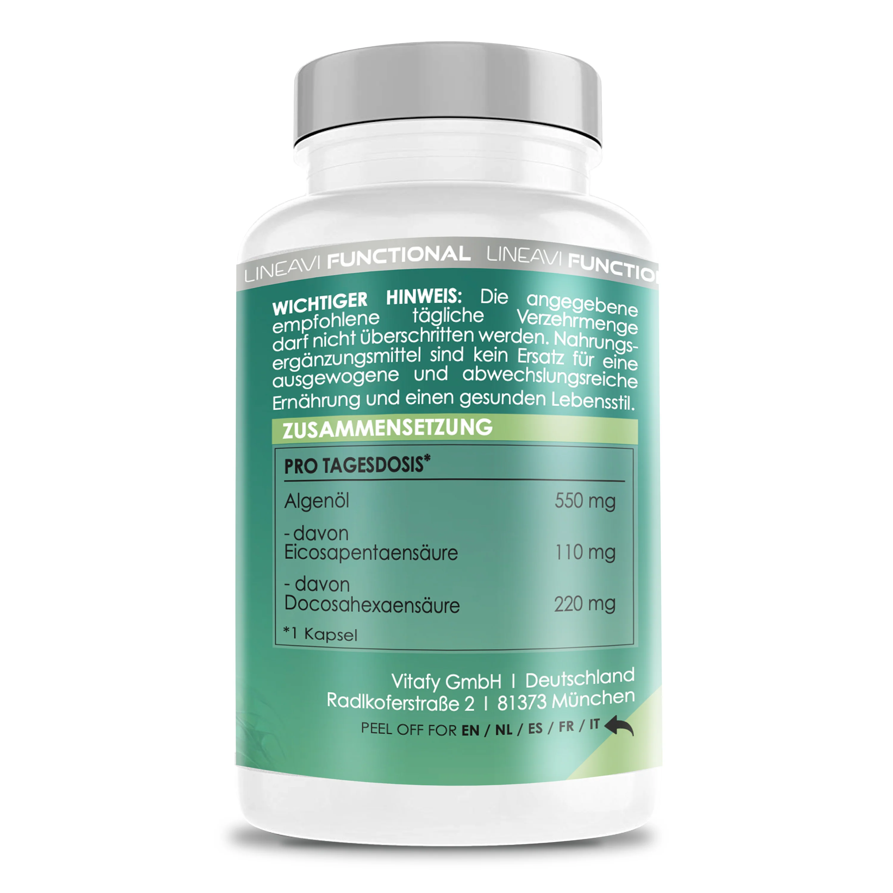Omega 3 Vegan 4-Monatspackung (2x60 Kapseln) - Image 3