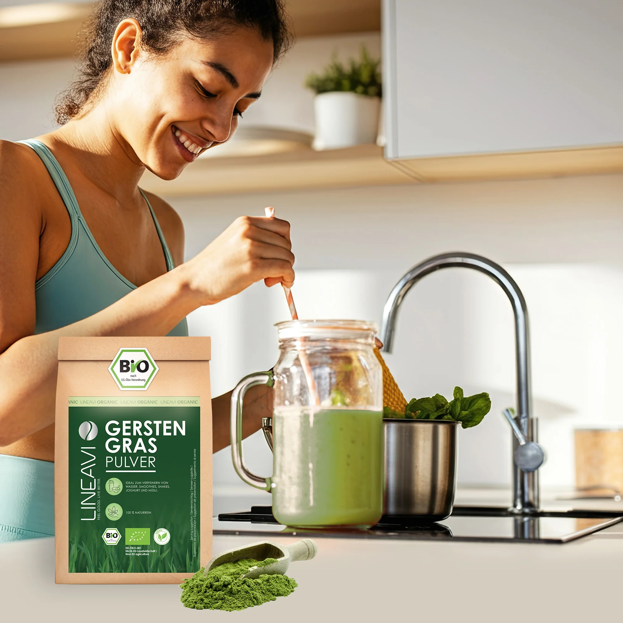 Gerstengraspulver bio (1000g) - Image 6