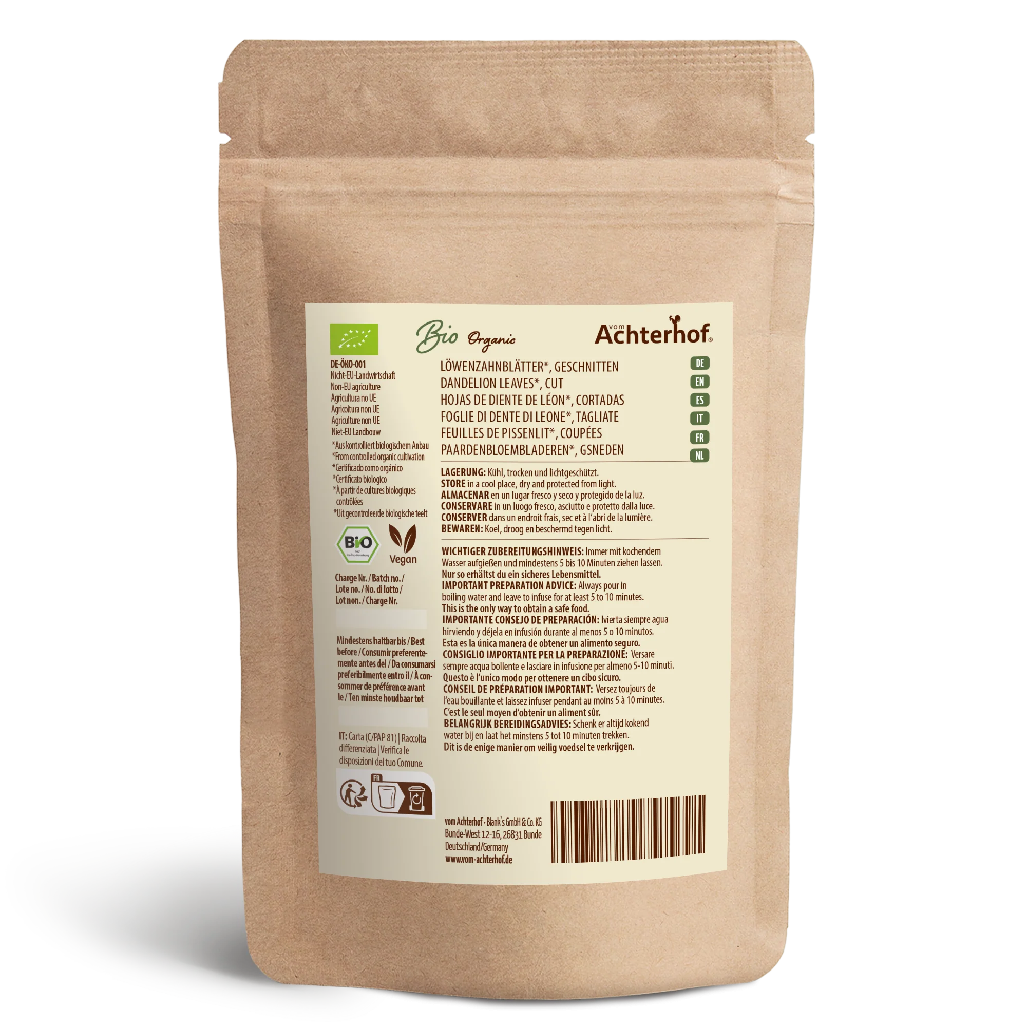 Löwenzahnblätter geschnitten Bio (250g) - Image 2