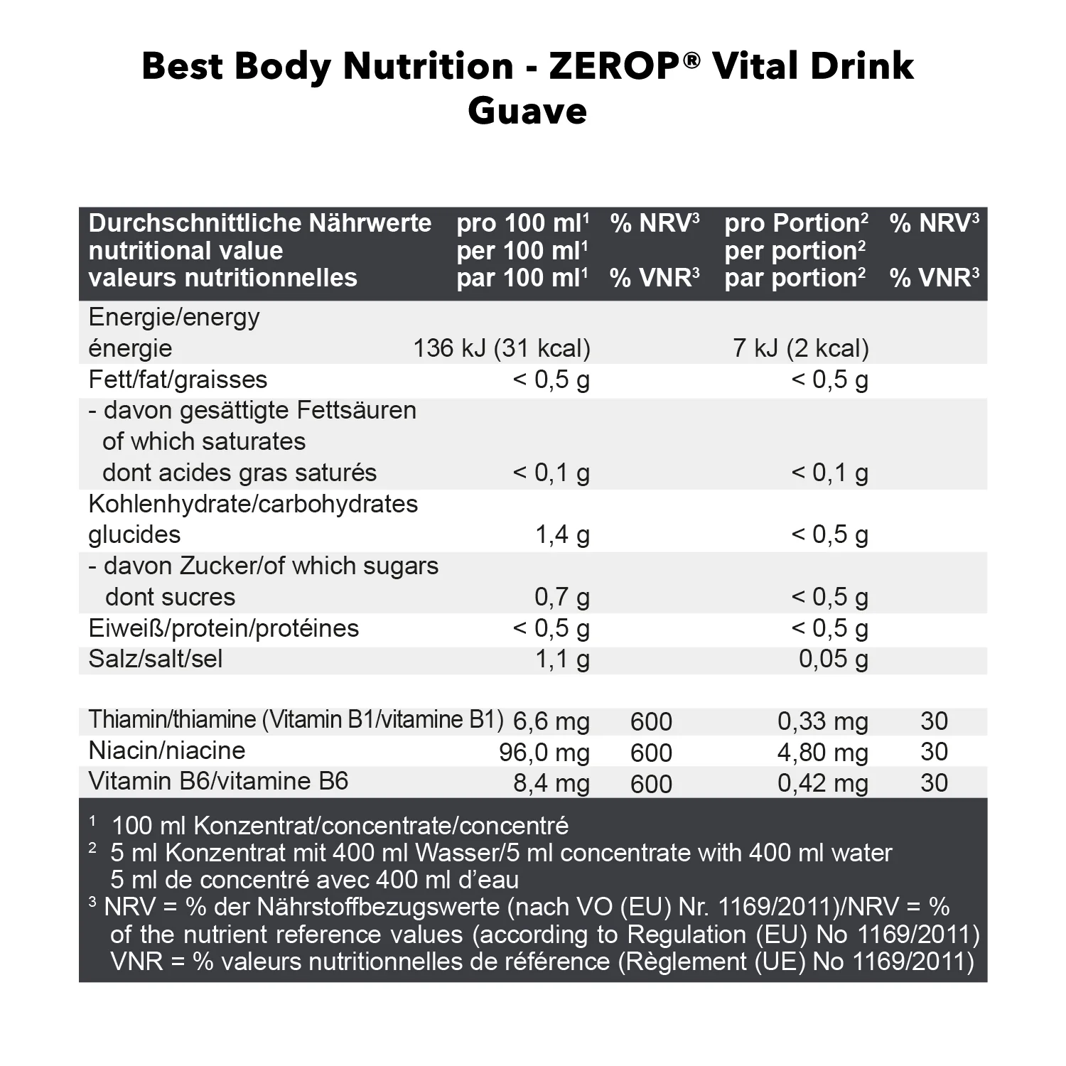 Vital Drink Zerop (1000ml) - Image 42
