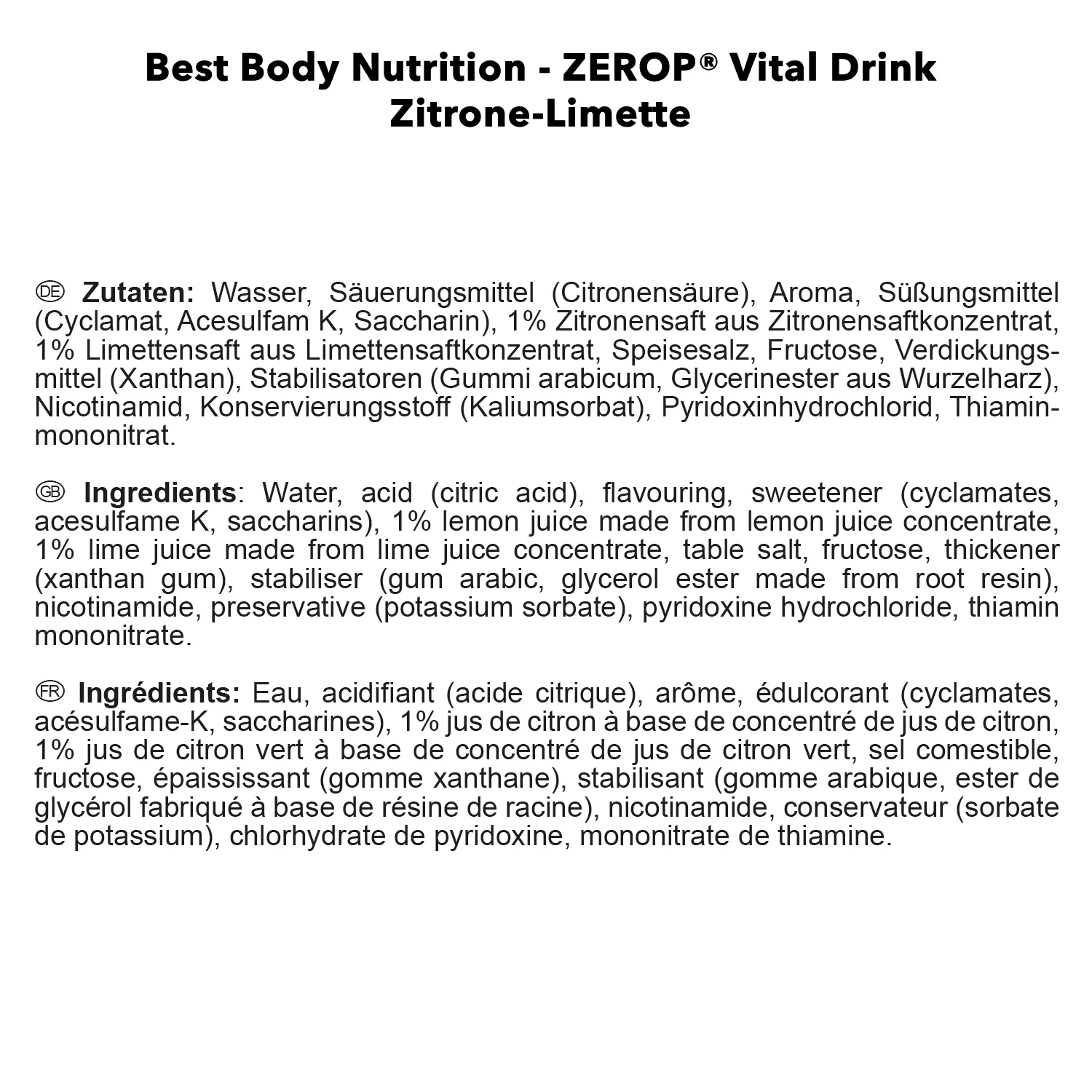 Vital Drink Zerop (1000ml) - Image 44