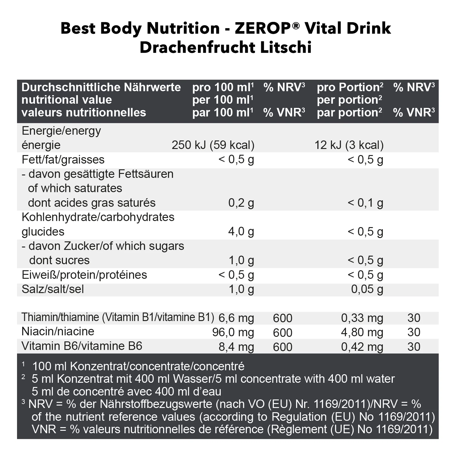 Vital Drink Zerop (1000ml) - Image 48