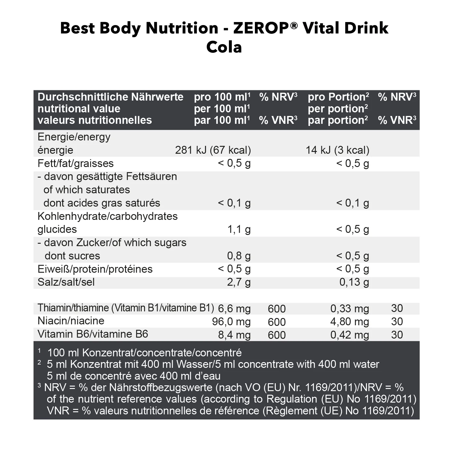 Vital Drink Zerop (1000ml) - Image 66