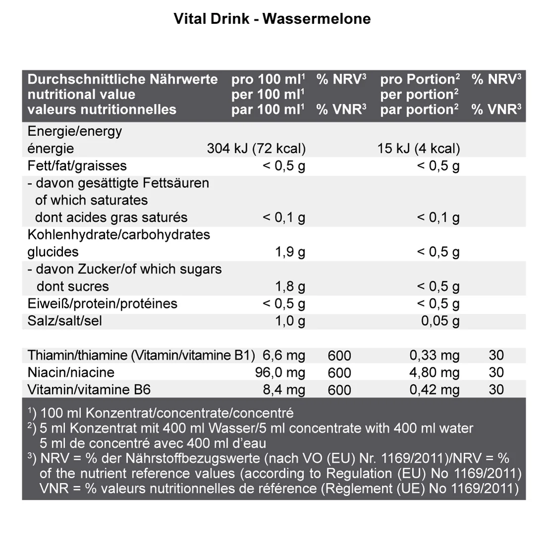 Vital Drink Zerop (1000ml) - Image 90