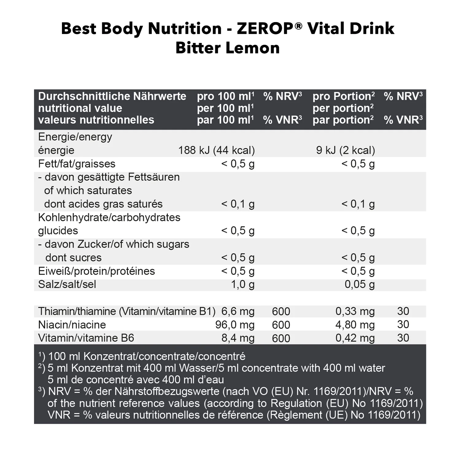 Vital Drink Zerop (1000ml) - Image 93