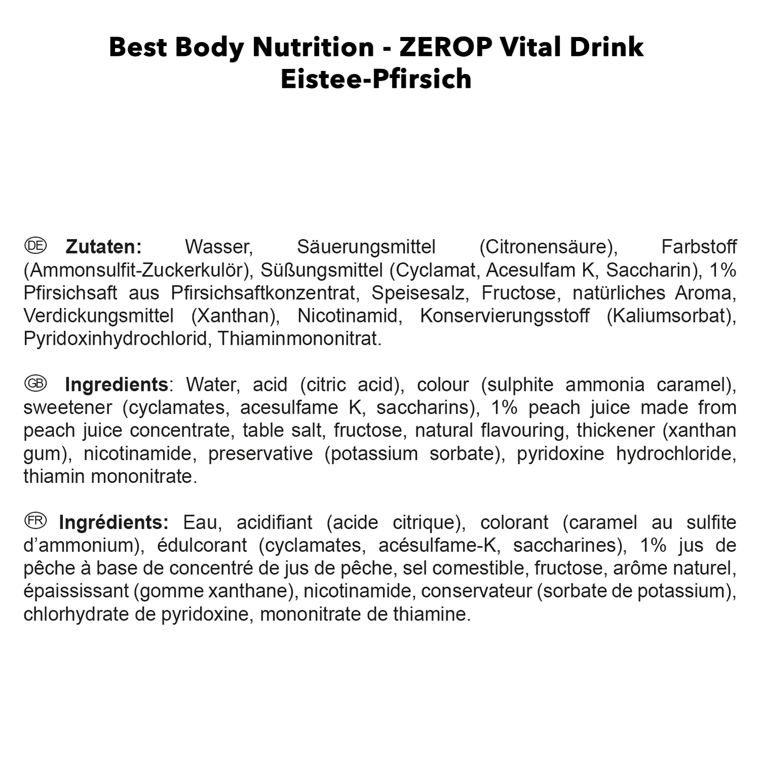 Vital Drink Zerop (1000ml) - Image 95