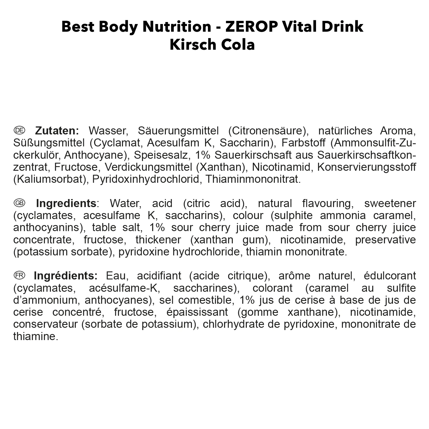 Vital Drink Zerop (1000ml) - Image 98