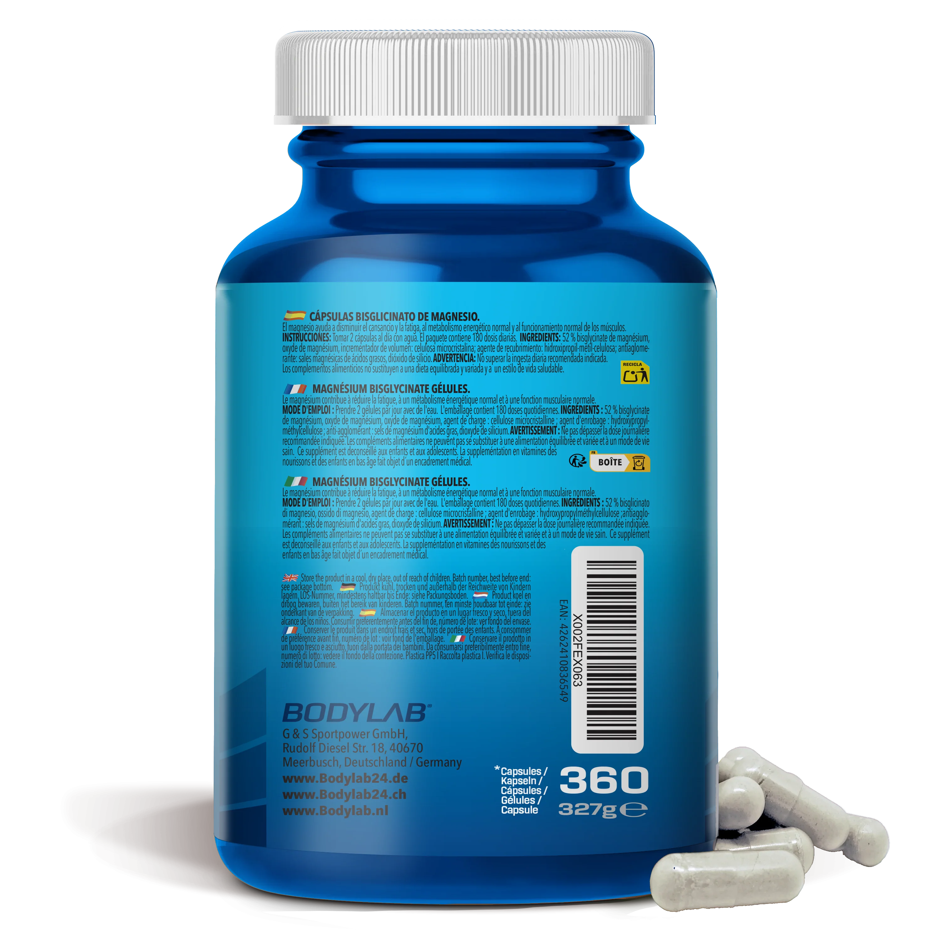 Magnesium Bisglycinate (360 Kapseln) - Image 4
