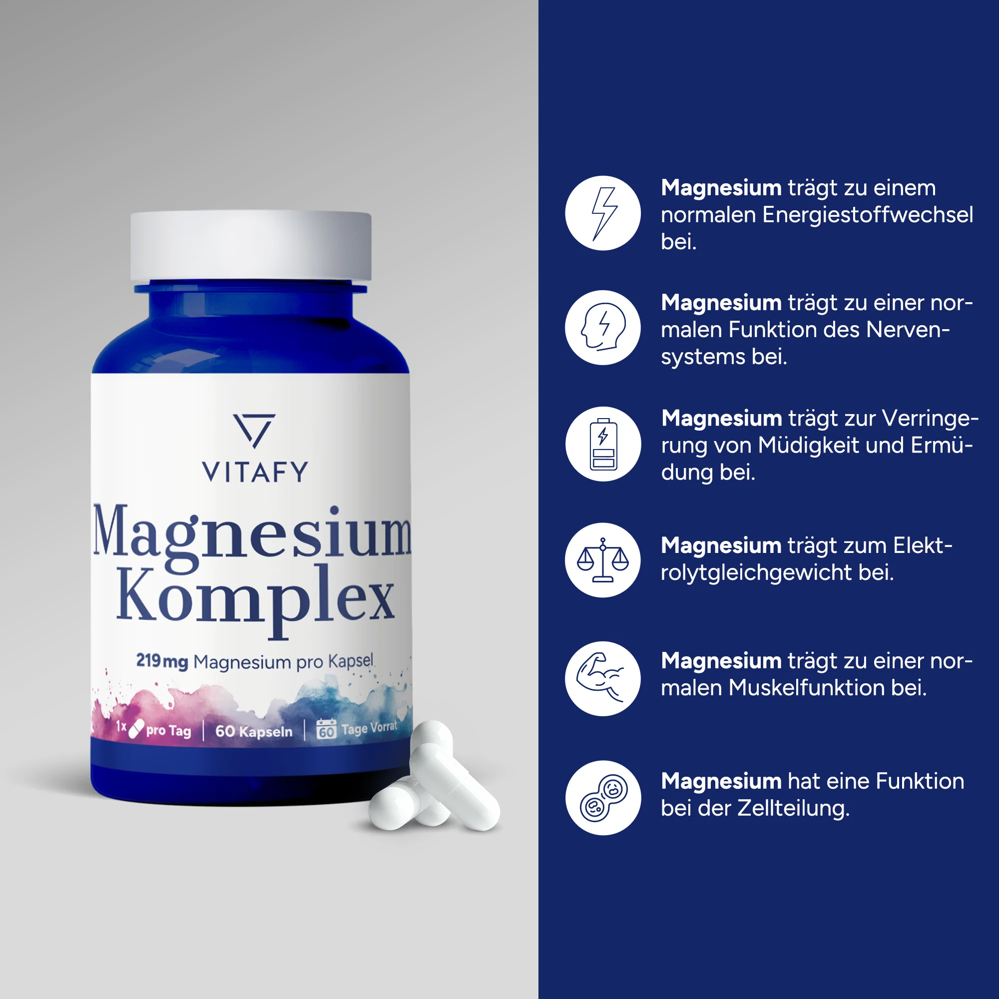 Magnesium Komplex (60 Kapseln) - Image 2