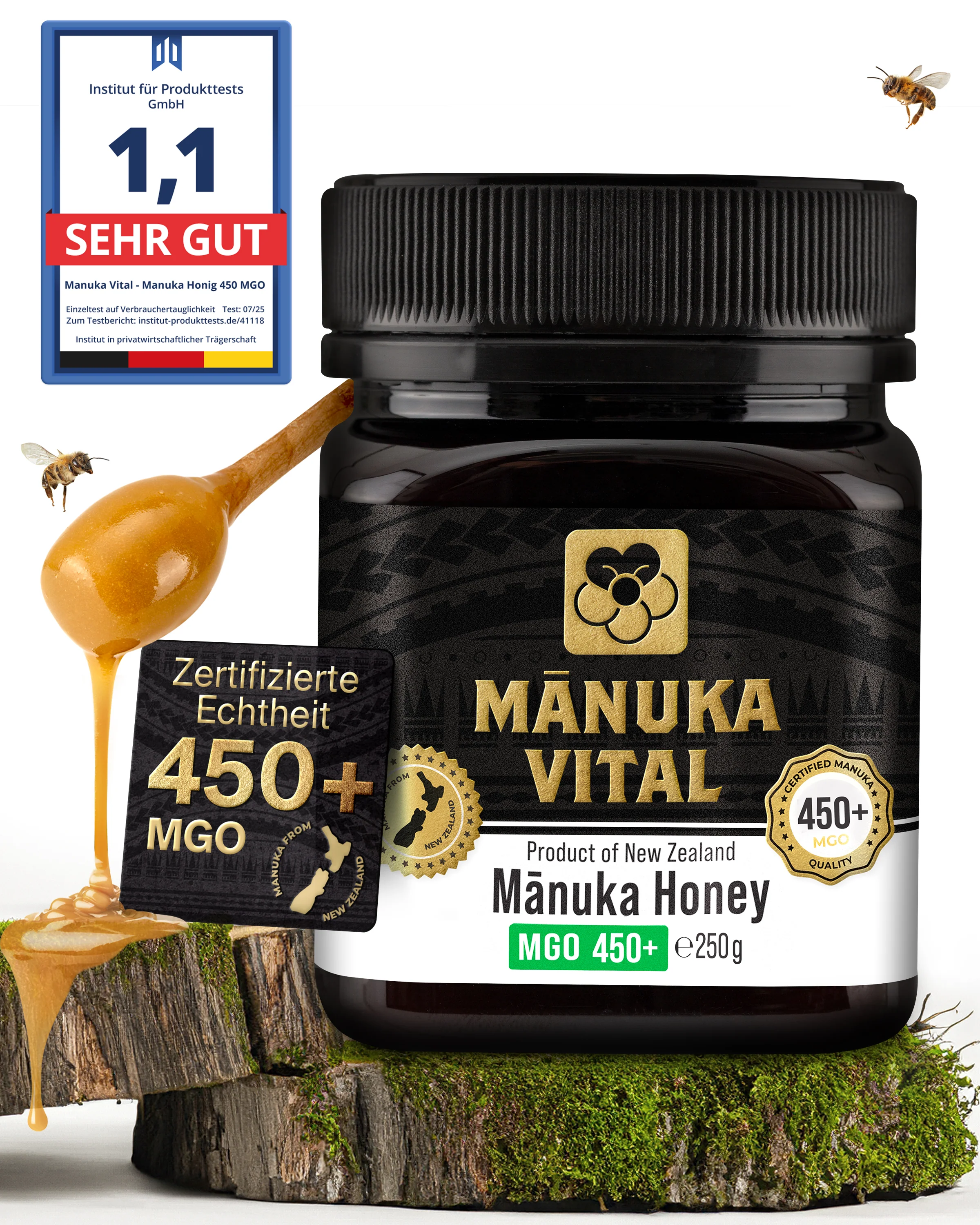 Manuka Vital Honig MGO 450+ (250g) - Image 5