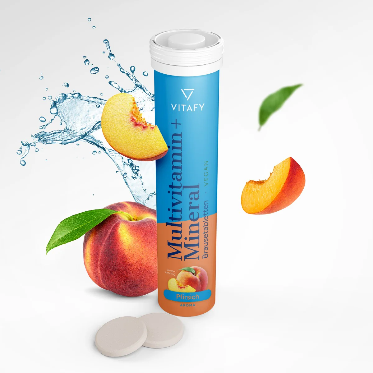 Multivitamin + Mineral - Pfirsich (20 Brausetabletten)