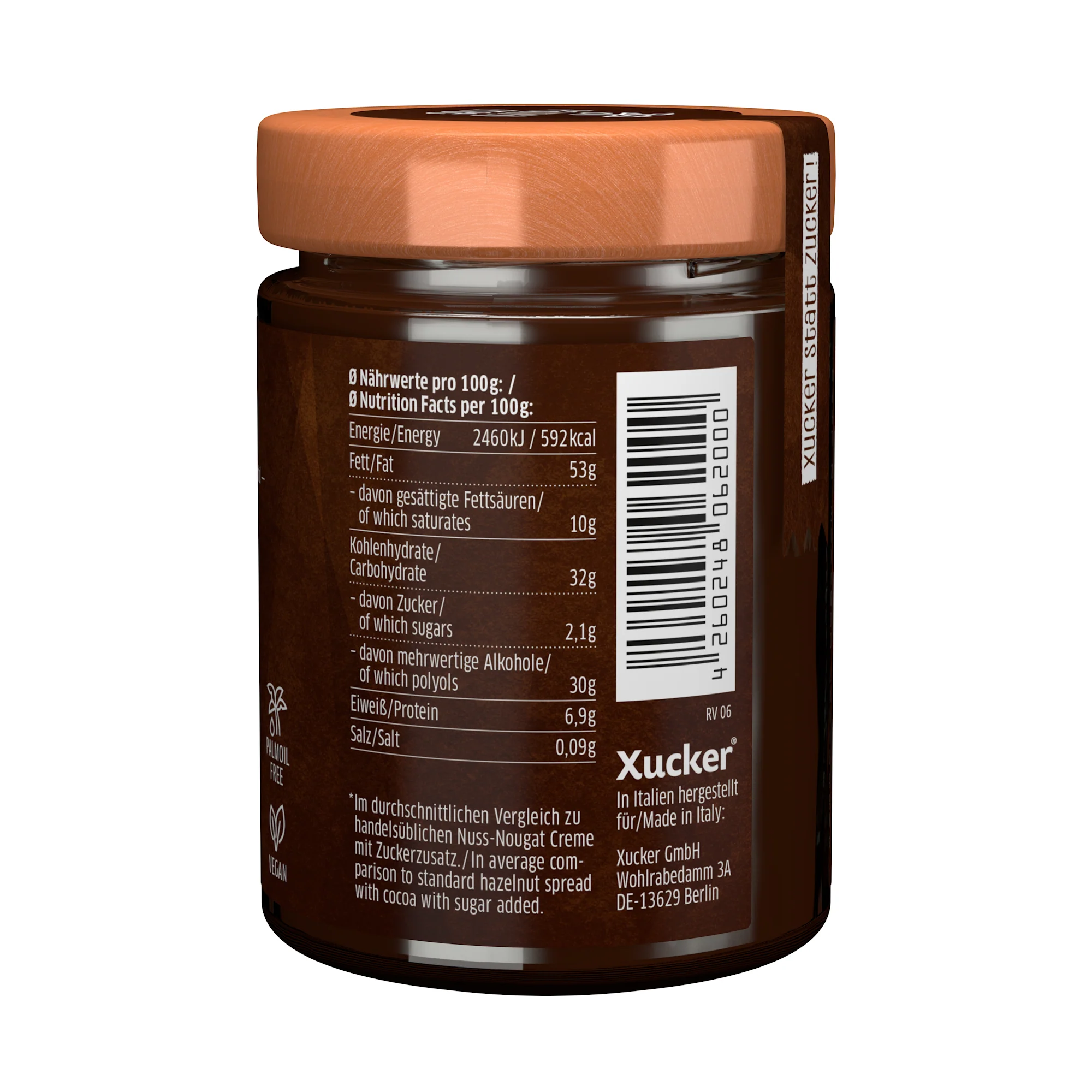 Nuss-Nougat Creme mit Xylit (300g) - Image 3