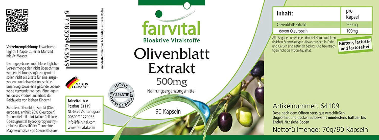 Olivenblatt Extrakt (90 Kapseln) - Image 2