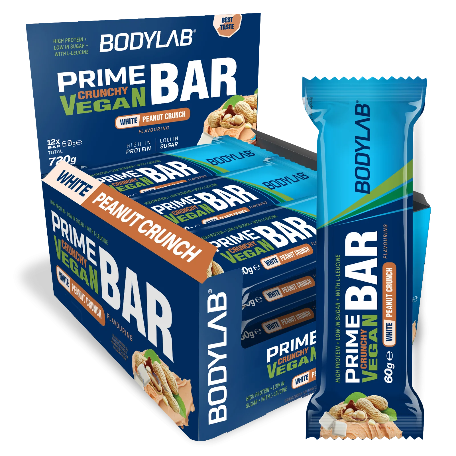Prime Crunchy Vegan Bar (12x60g) - Image 9