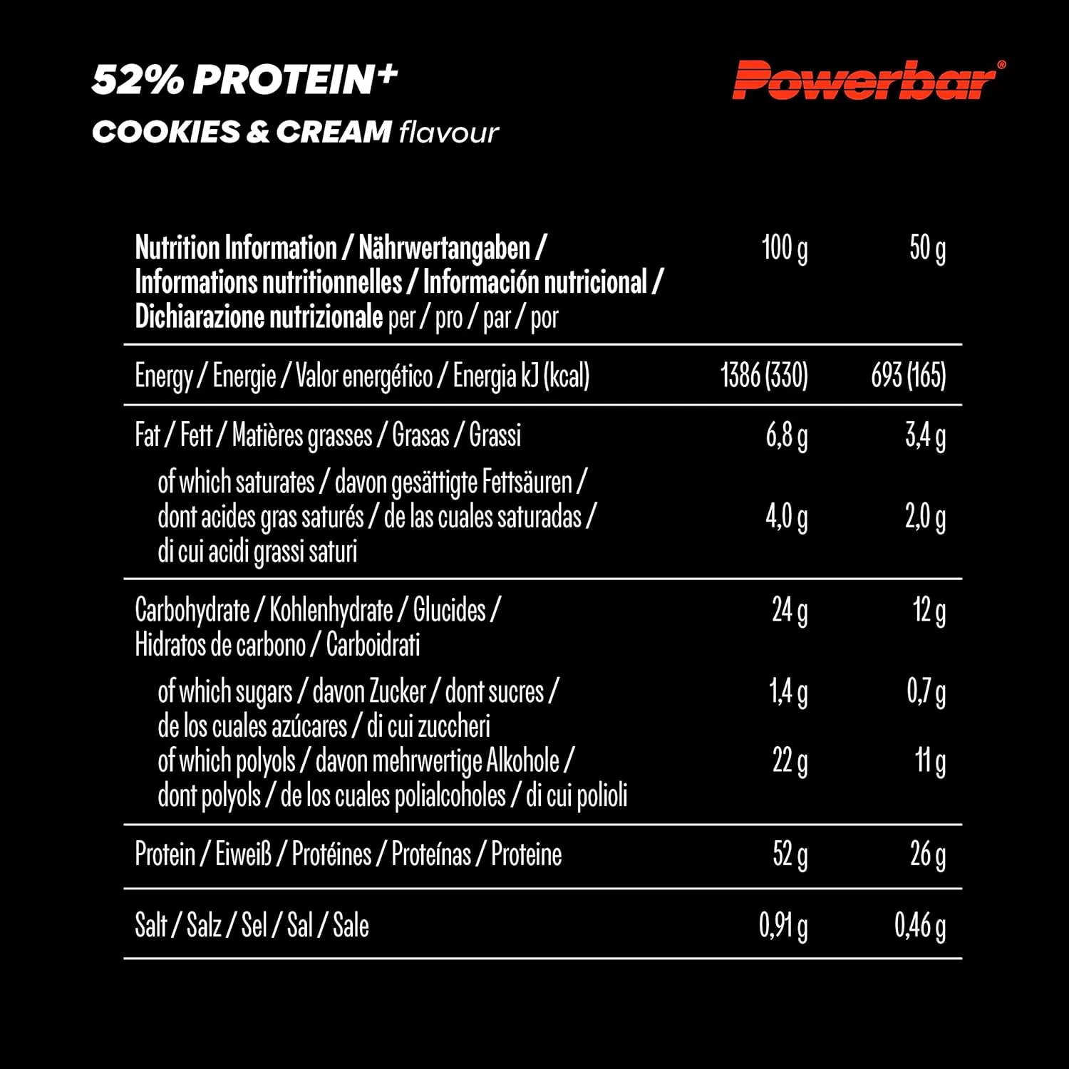 52% Protein+ Bar (20x50g) - Image 3