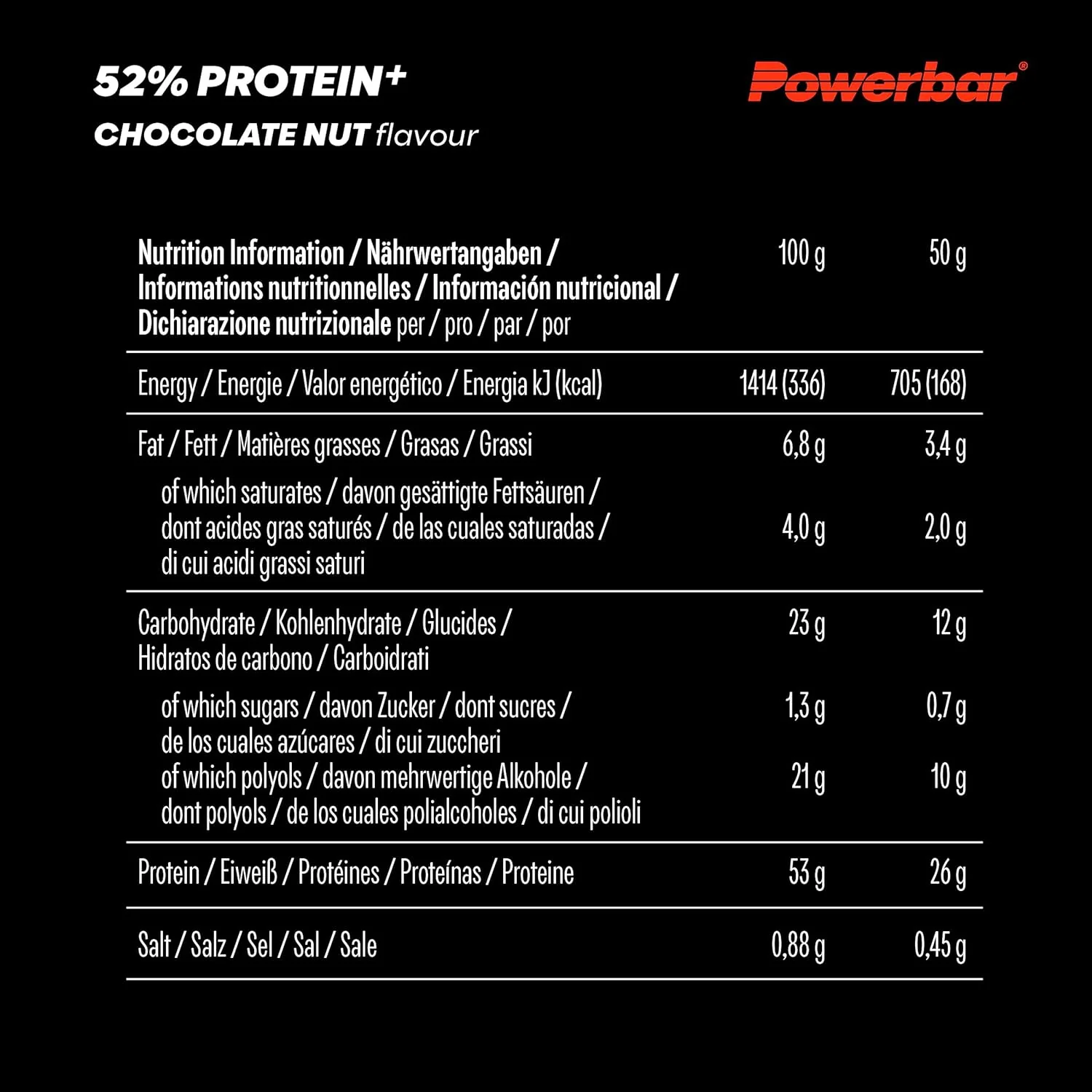 52% Protein+ Bar (20x50g) - Image 7