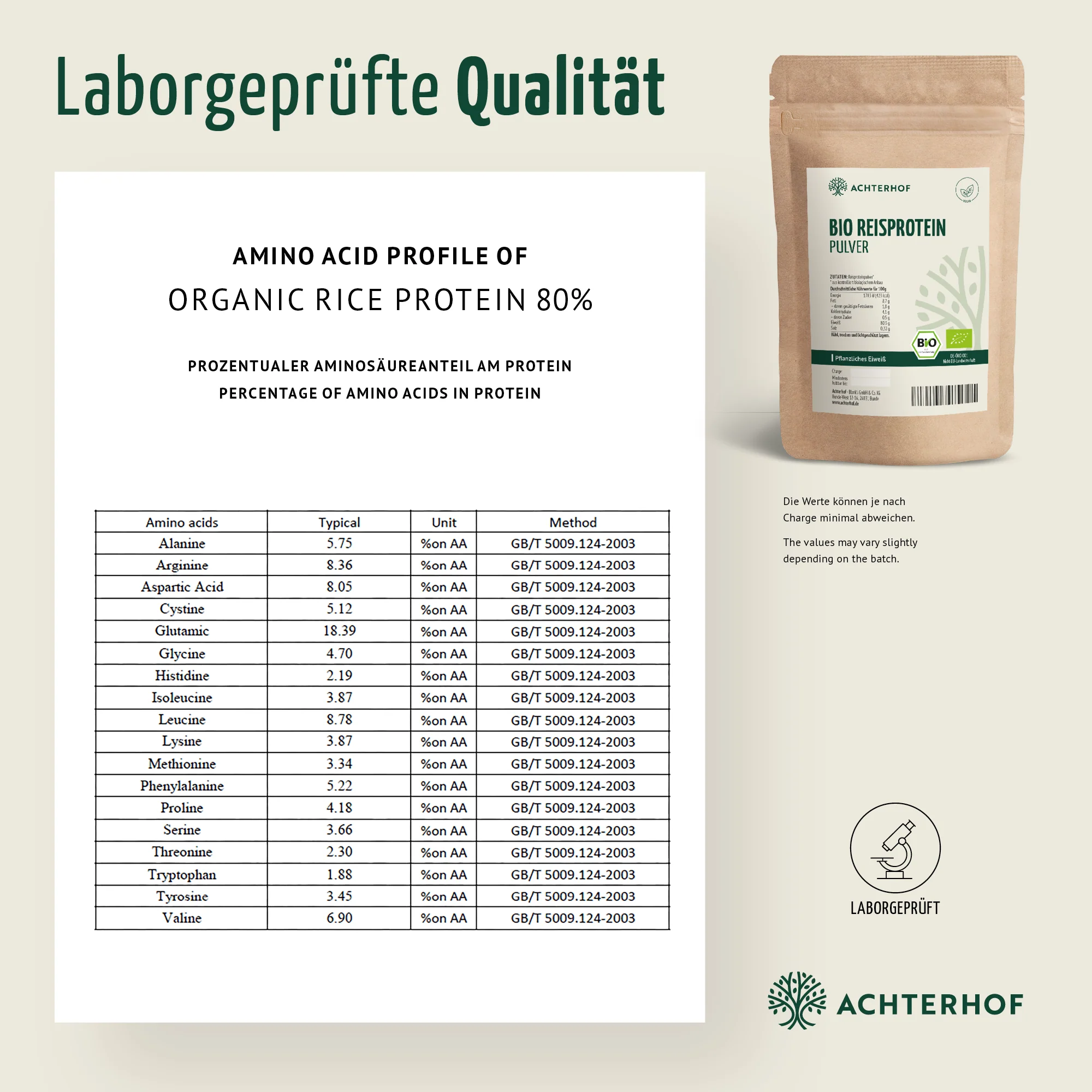 Bio Reisprotein Pulver (250g) - Image 7