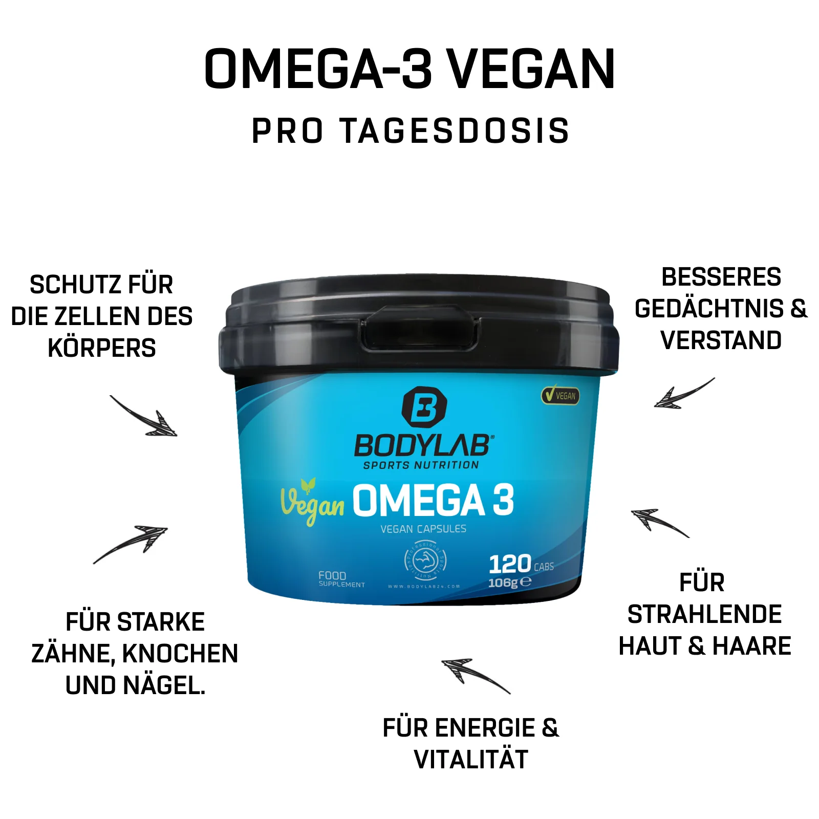 Vegan Omega 3 (120 Kapseln) - Image 4