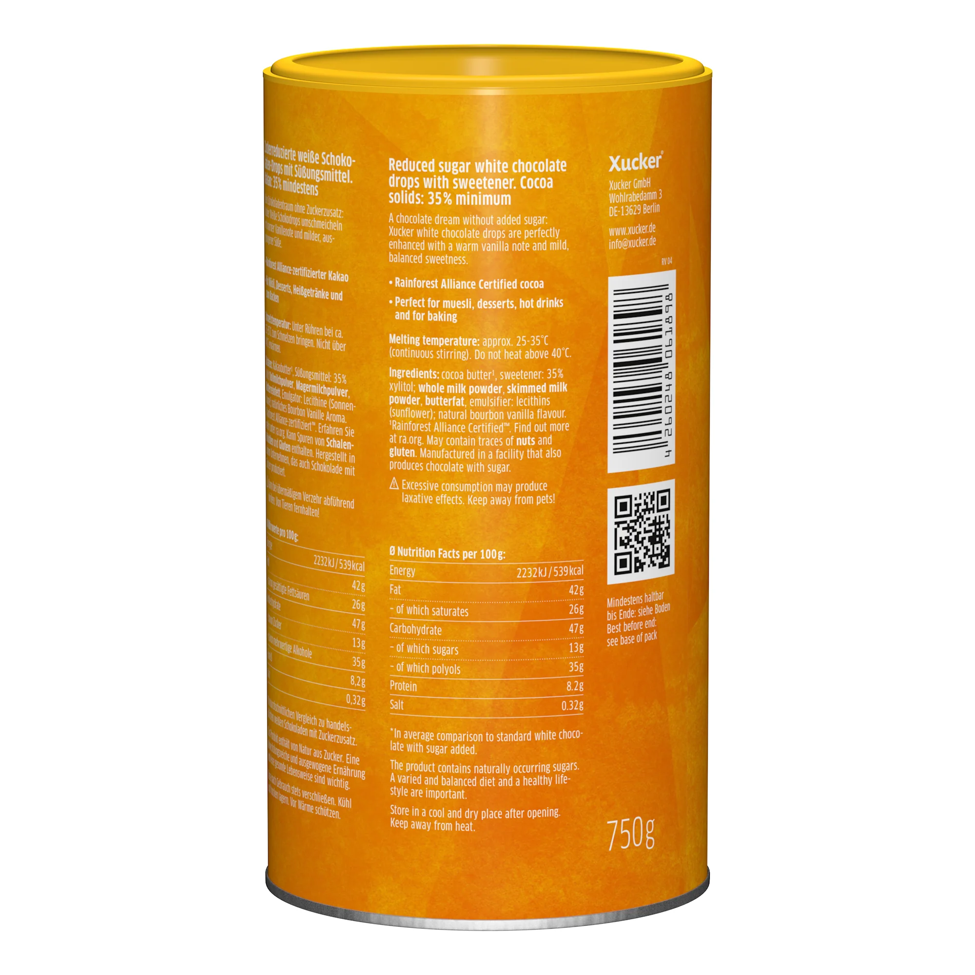 Weiße Schokodrops mit finnischem Xylit (750g) - Image 2