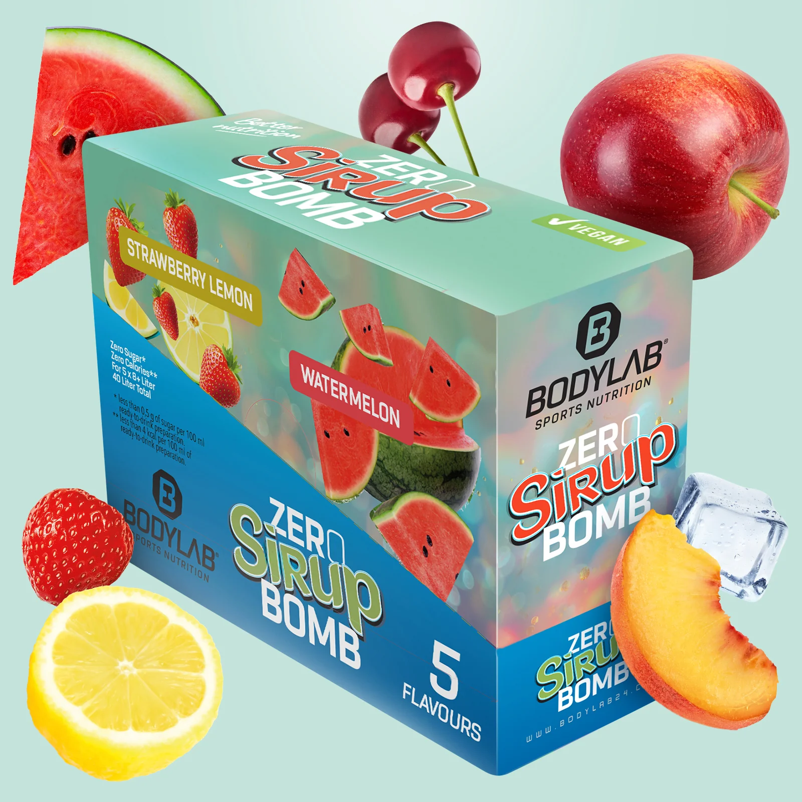 ZERO Sirup BOMB 1.0 - 4.0 Box (5x65ml) - Image 10