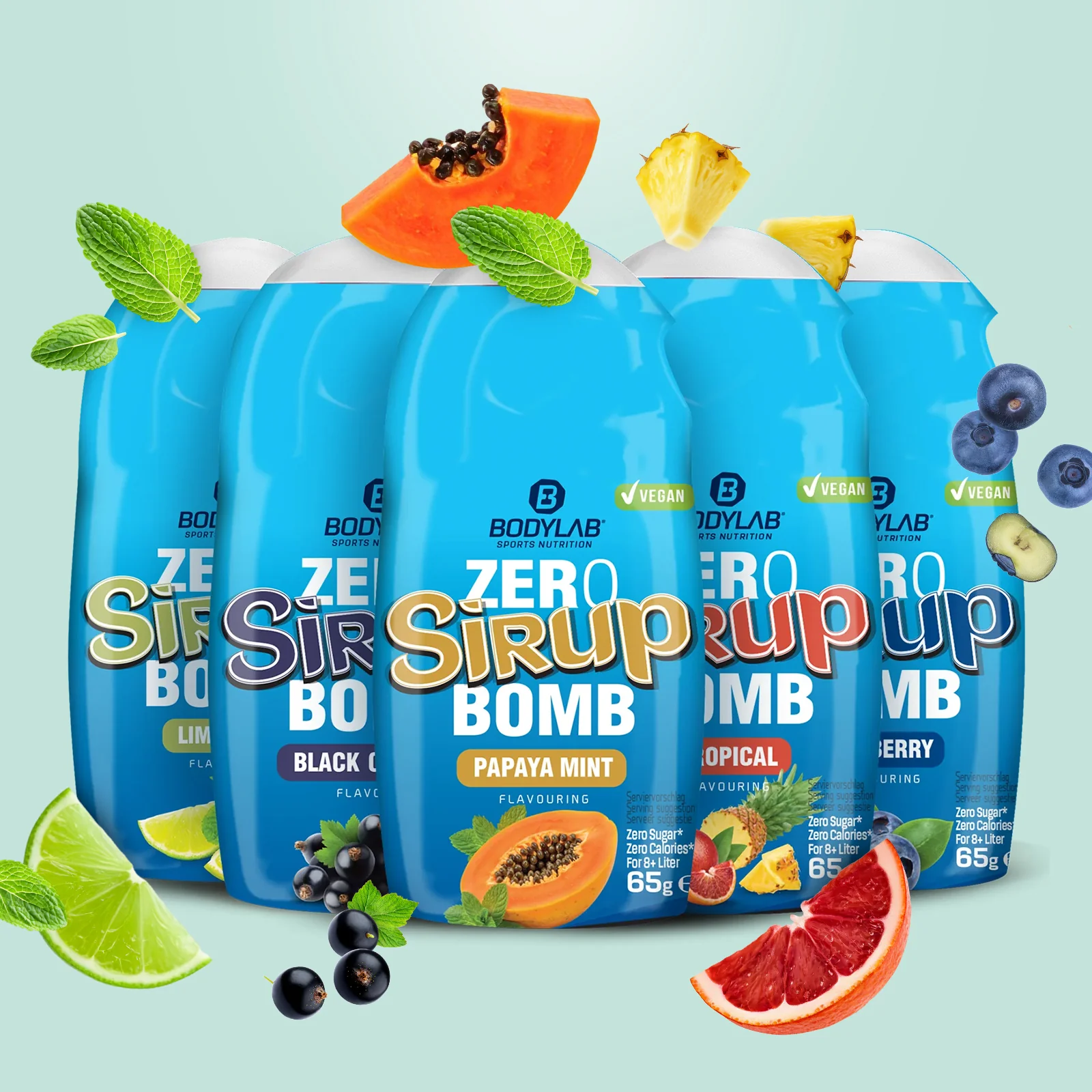 ZERO Sirup BOMB 1.0 - 4.0 Box (5x65ml) - Image 30